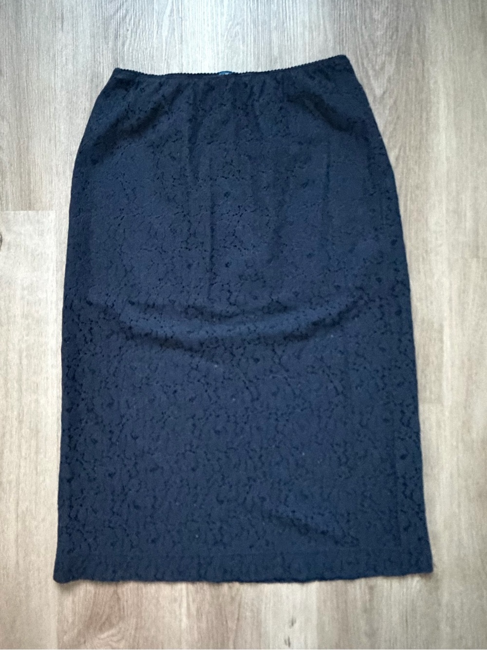 Old Navy Navy Lace Midi Skirt